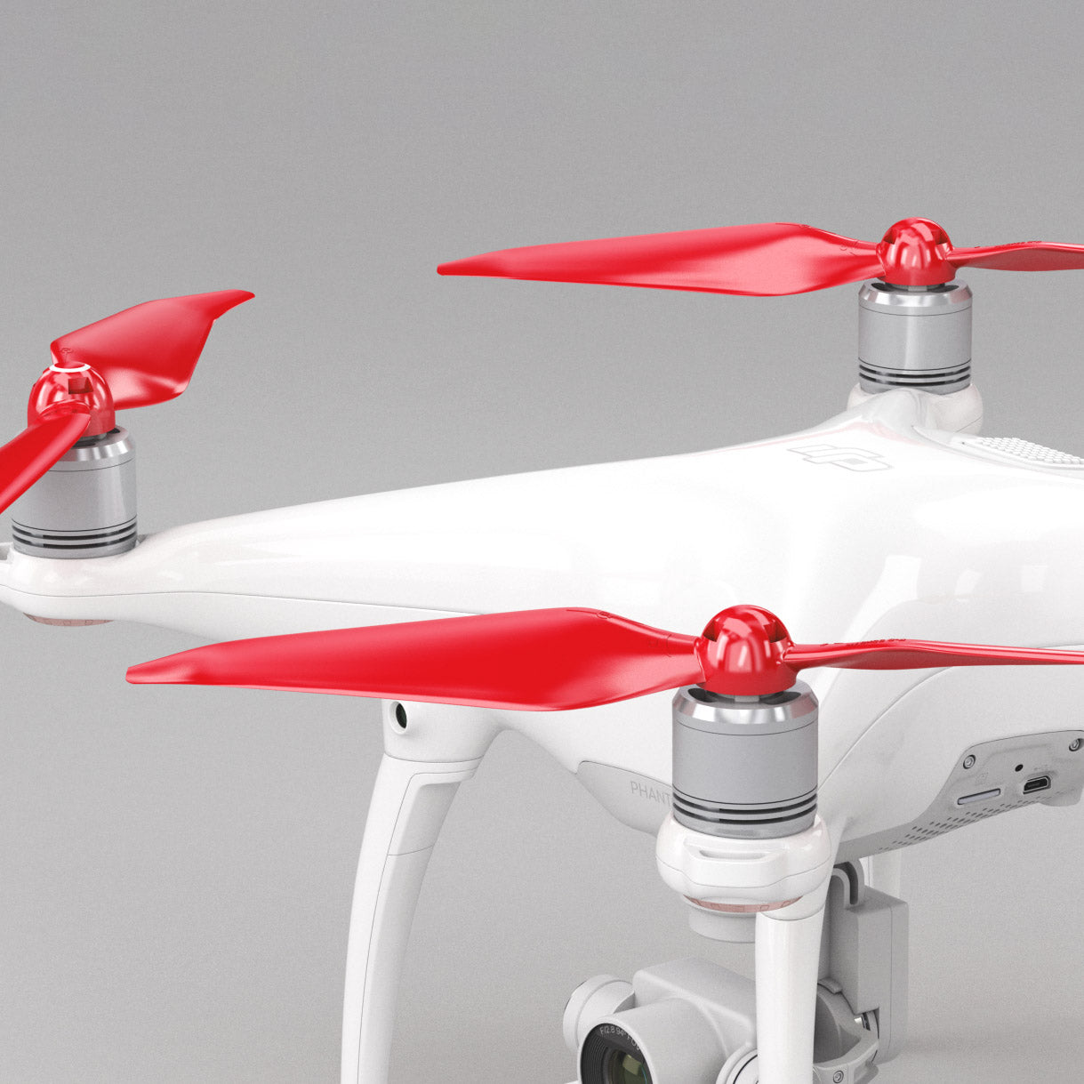 MR-PH Stealth 9.5x5.7 Prop Set x4 Red for DJI PHANTOM 4 gen.-3