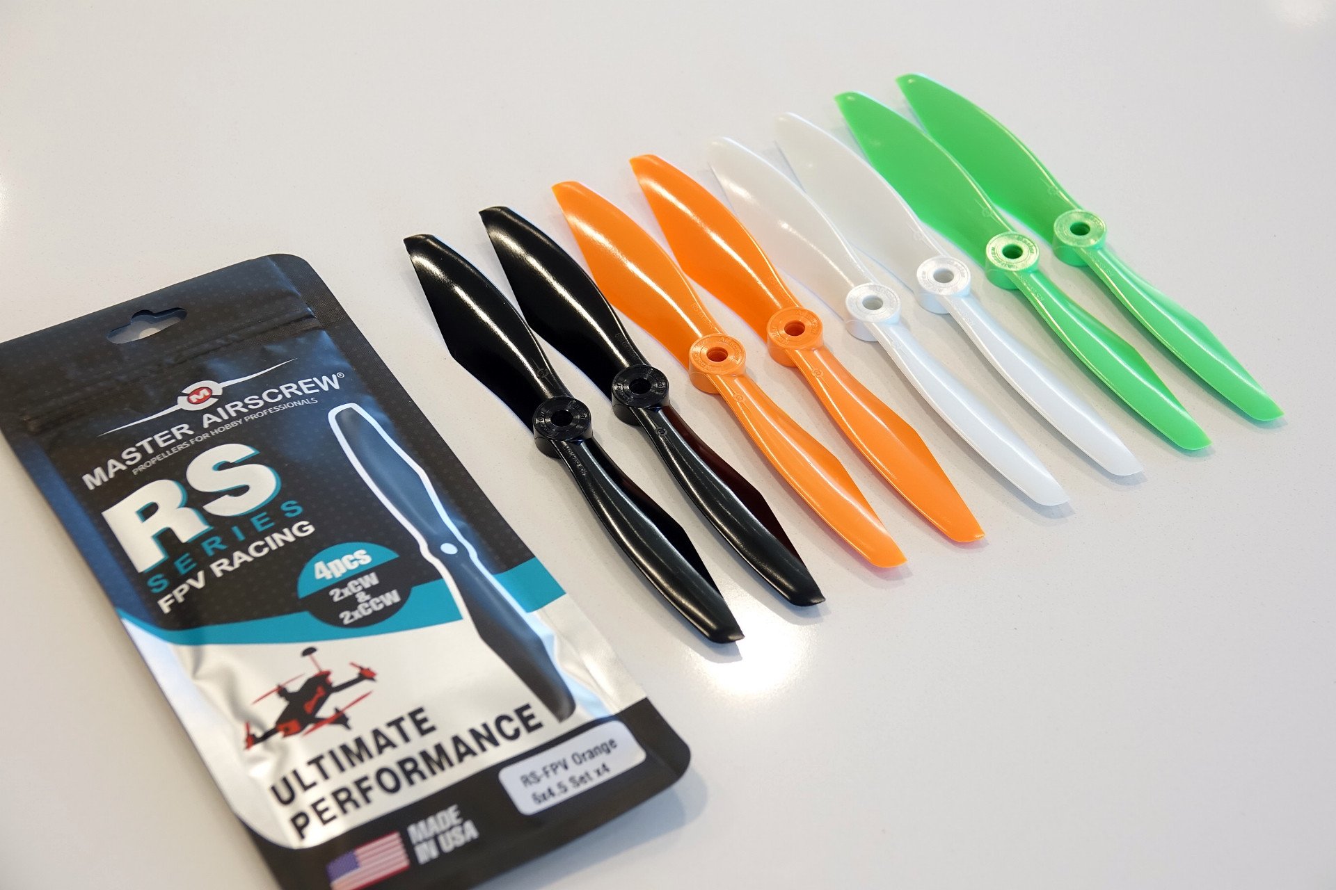 6x4.5 RS-FPV Racing Propeller Set 4x Orange-7