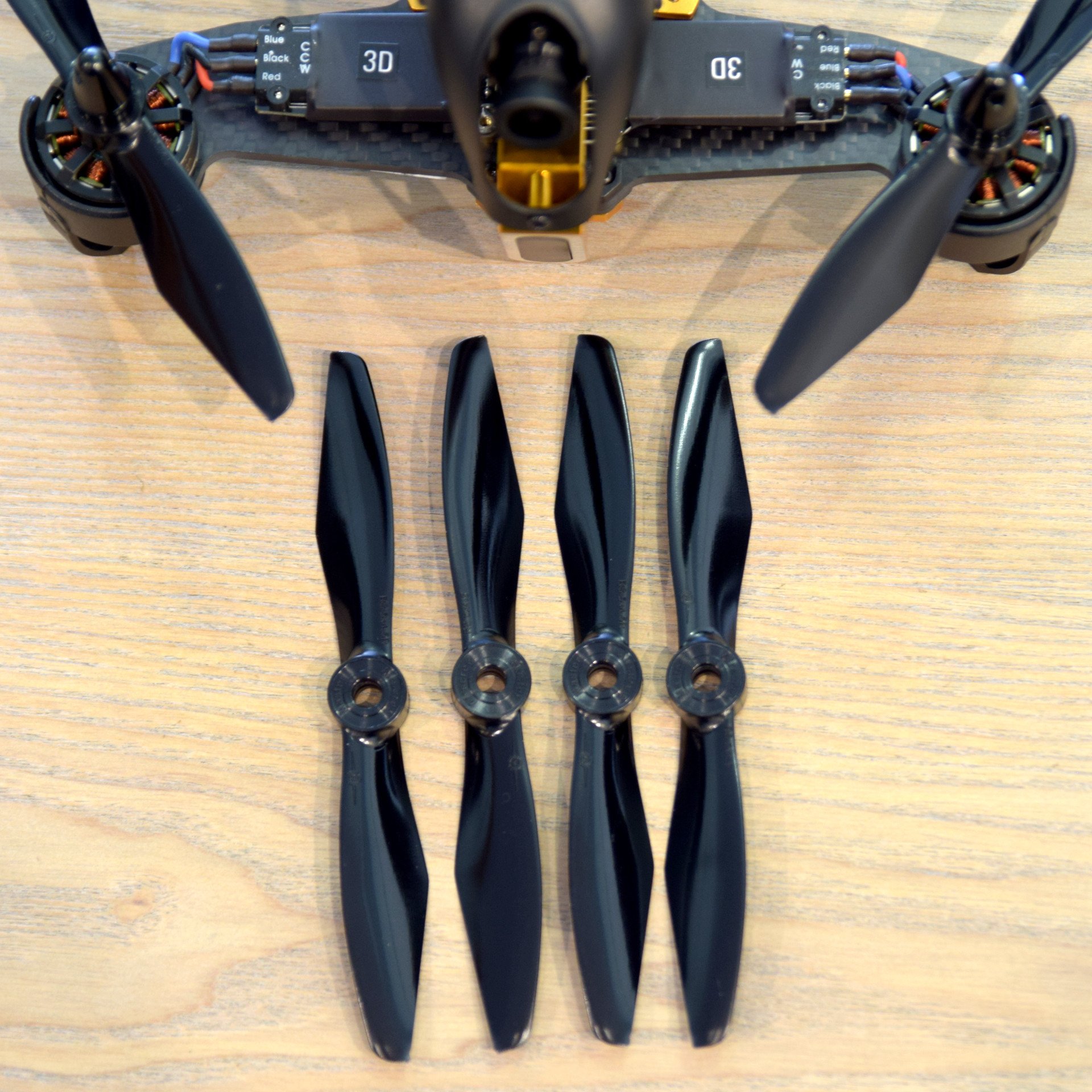 5x4.5 RS-FPV Racing Propeller Set 4x Black-9