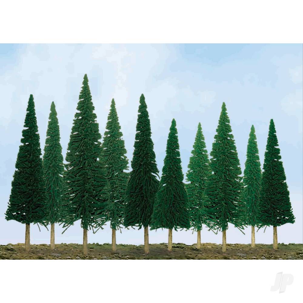 Scenic Pine, 1in to 2in, Z-Scale, (55 per pack)