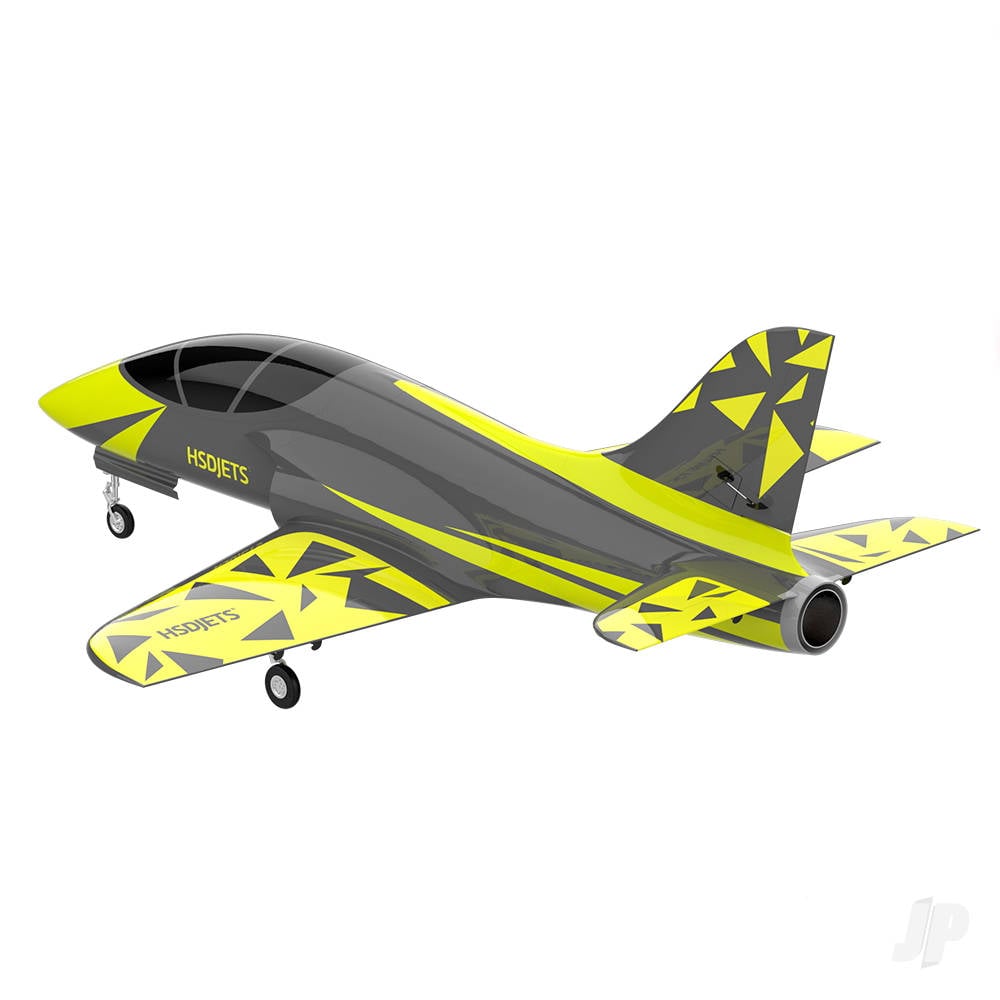 Super Viper 120mm EDF Composite Jet, Yellow / Grey, 1800mm (PNP 12S)-2