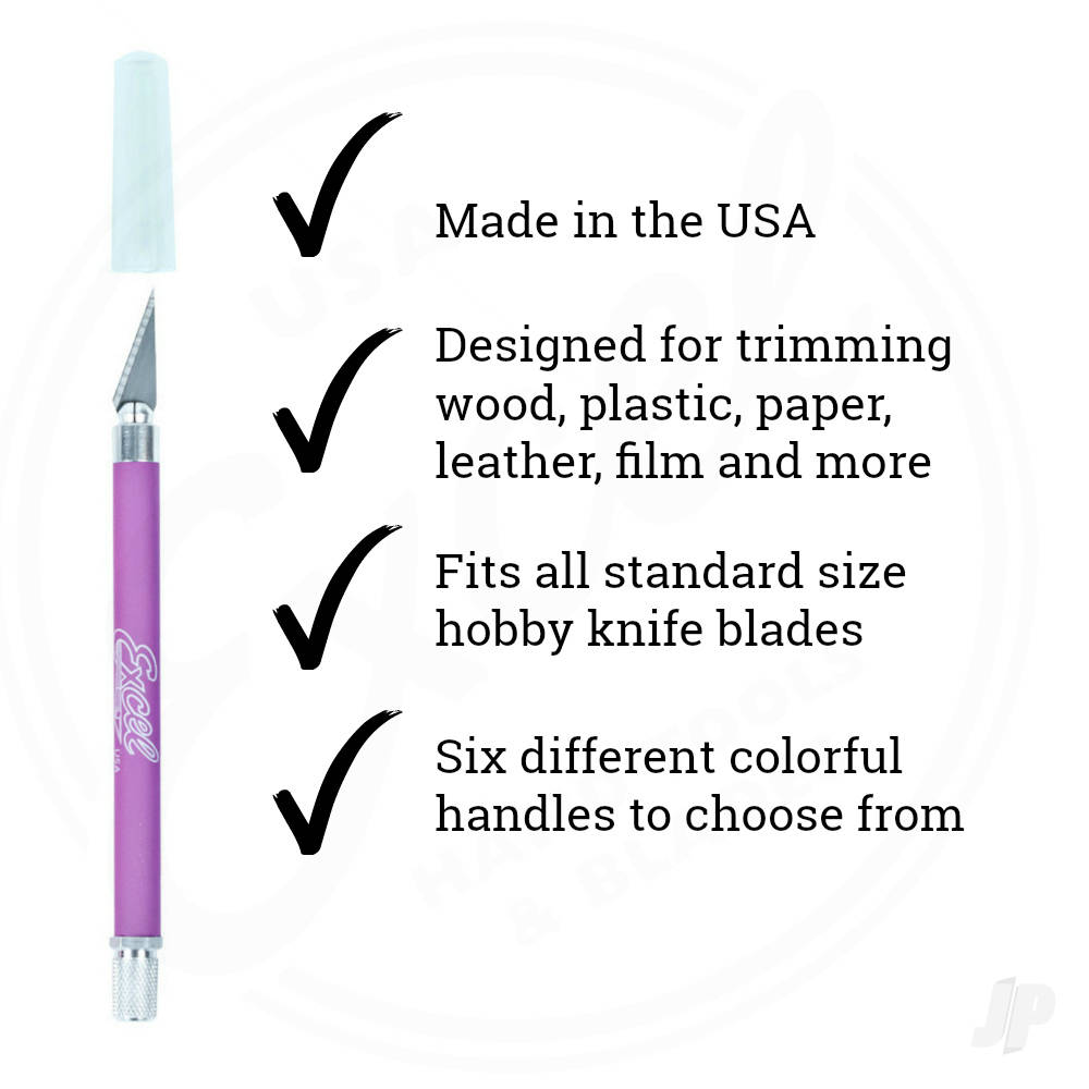 K18 Grip-On Knife with Safety Cap (#11 Blade), Purple (Carded)-3