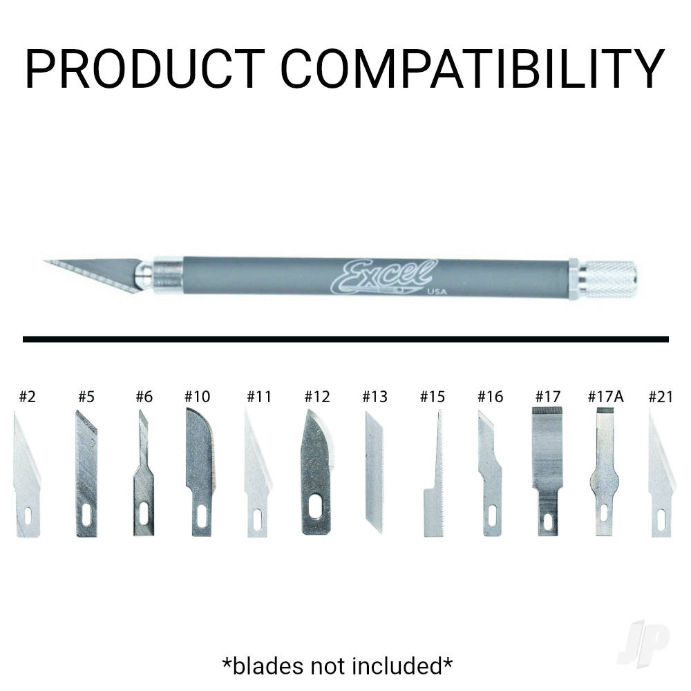K18 Grip-On Knife with Safety Cap (#11 Blade), Grey (Carded)-4
