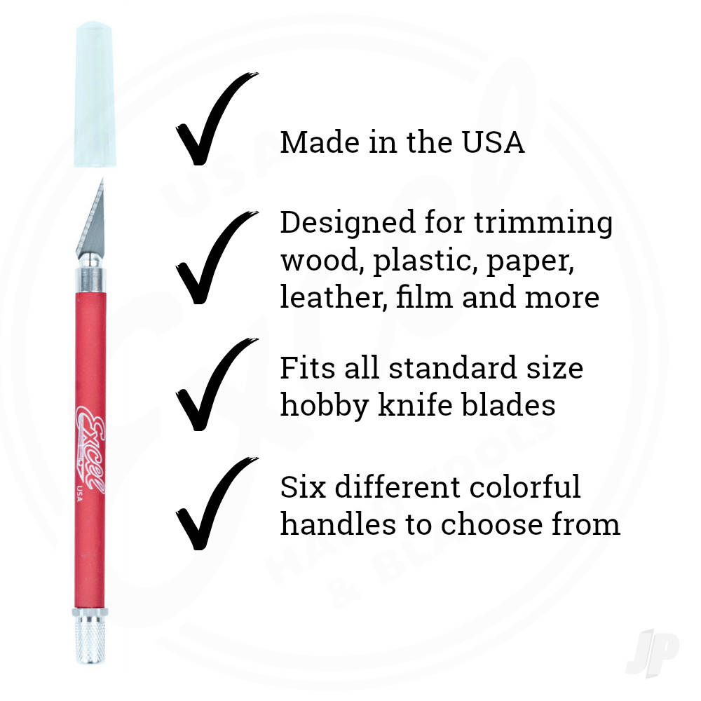 K18 Grip-On Knife with Safety Cap (#11 Blade), Red (Carded)-3