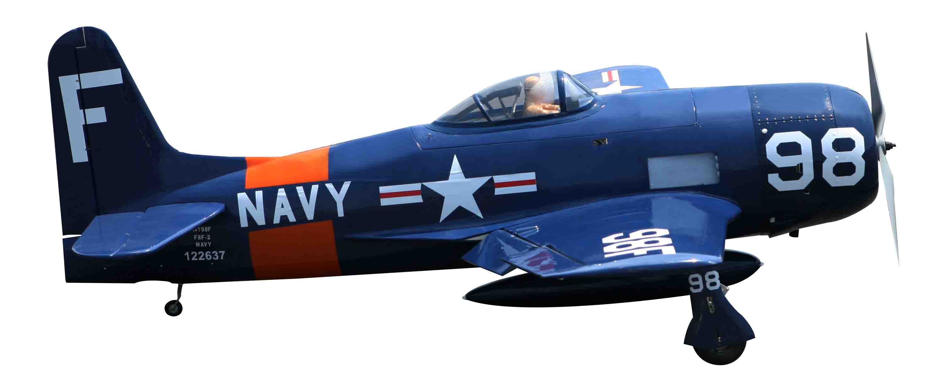 Grumman F8F-2 Bearcat "Navy" 33cc (71in) (SEA-324B)-7