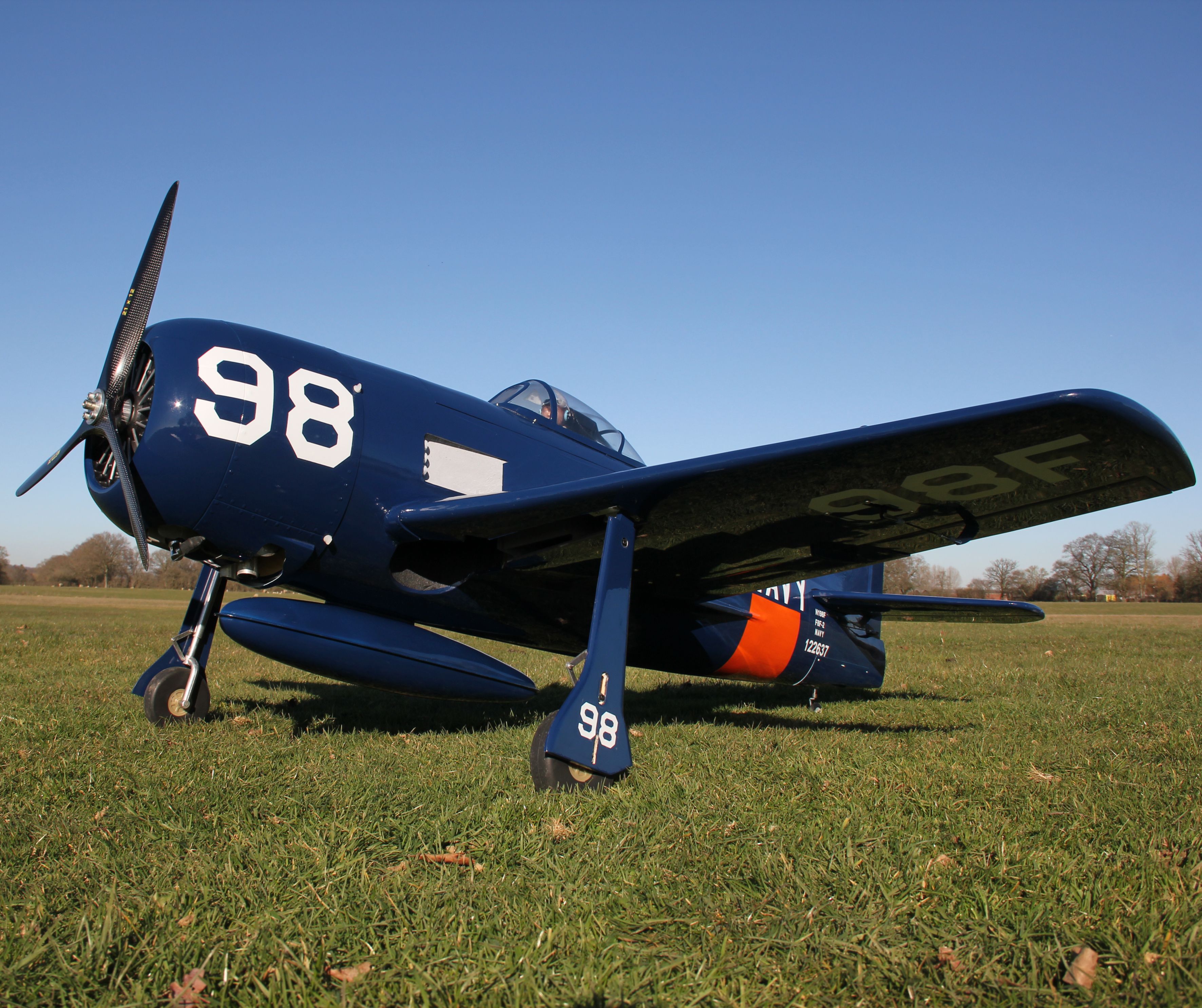 Grumman F8F-2 Bearcat "Navy" 33cc (71in) (SEA-324B)-8