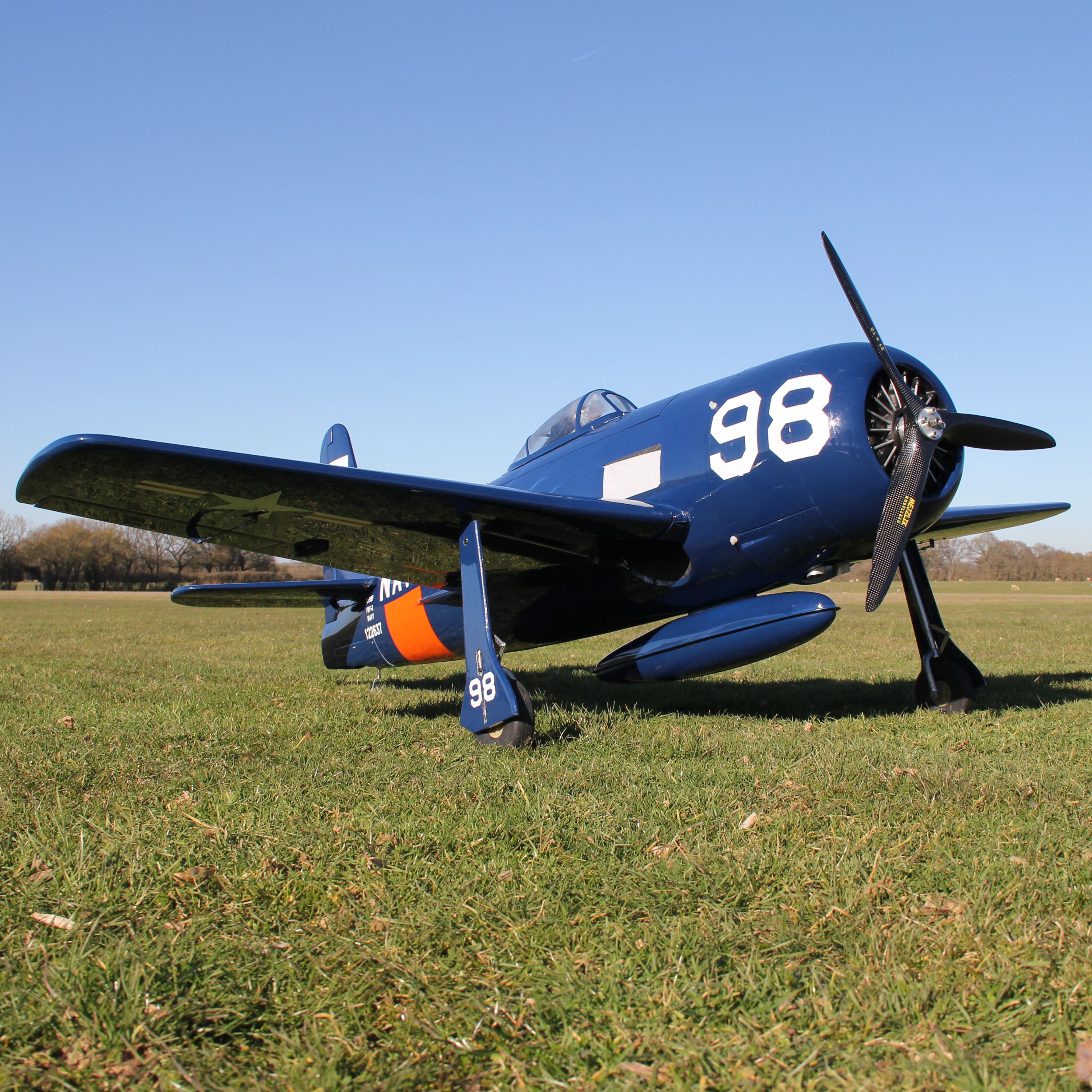 Grumman F8F-2 Bearcat "Navy" 33cc (71in) (SEA-324B)-9