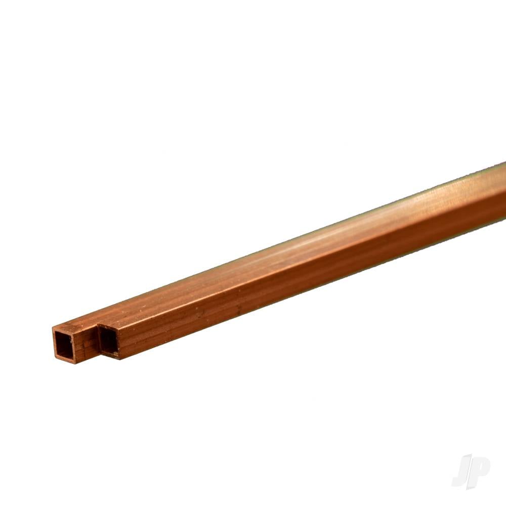 1/8in Copper Square Tube (12in long) (2 pcs)