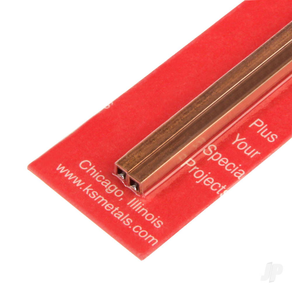 1/8in Copper Square Tube (12in long) (2 pcs)-2