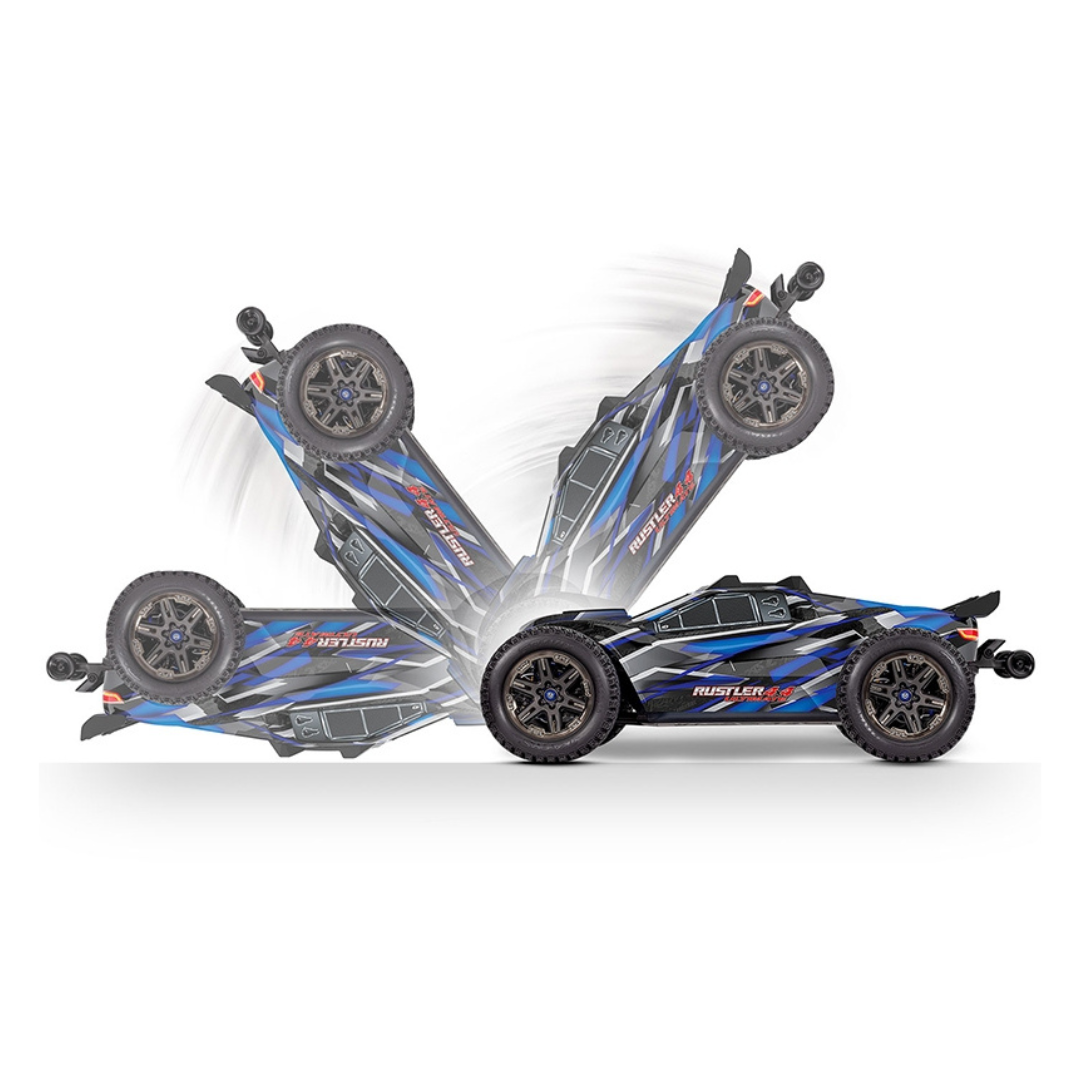 Traxxas Rustler Ultimate VXL 4x4 1:10 Brushless - Blue-4