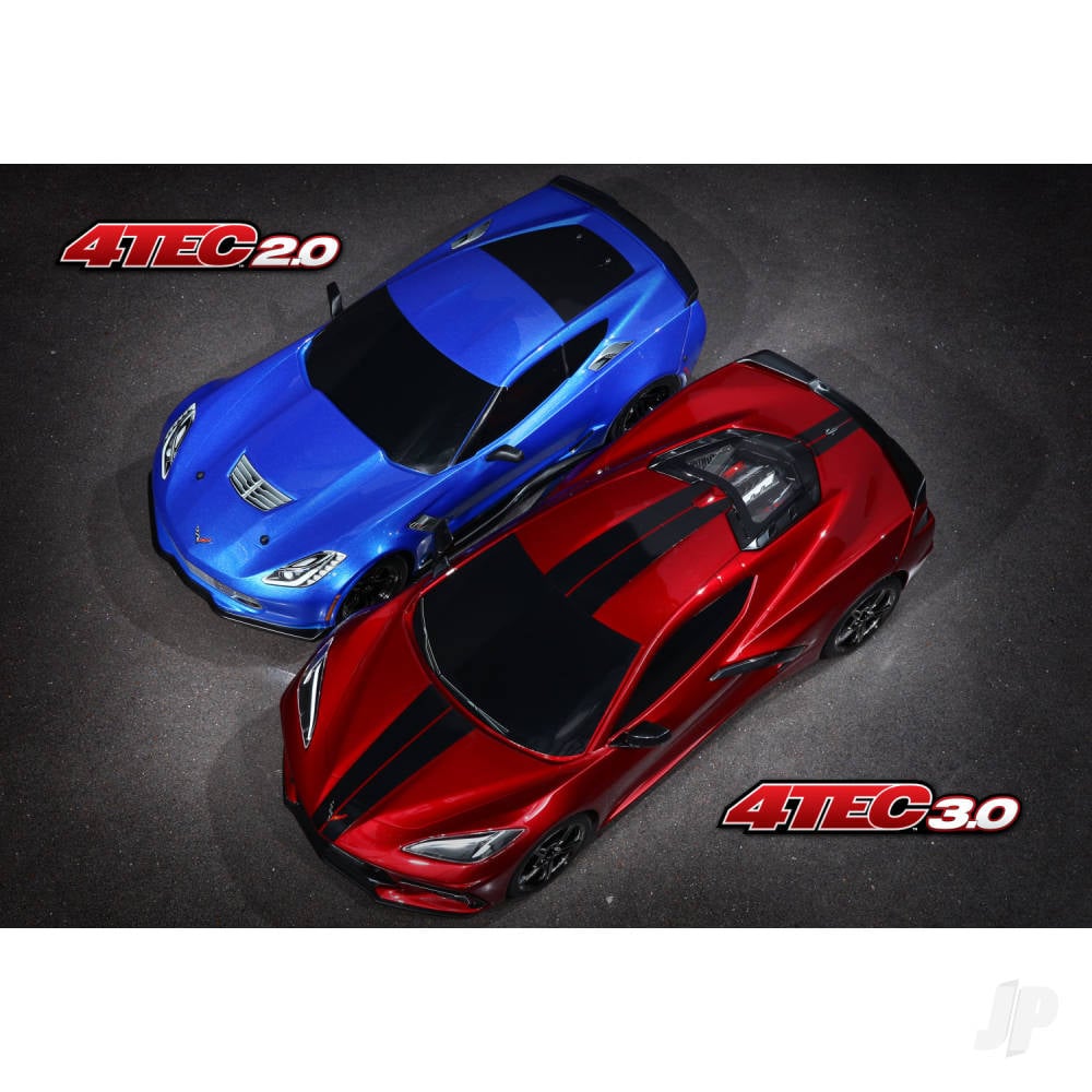 Red Chevrolet Corvette Stingray 1:10 AWD Supercar (+ TQ 2-ch, XL-5, Titan 550)-16