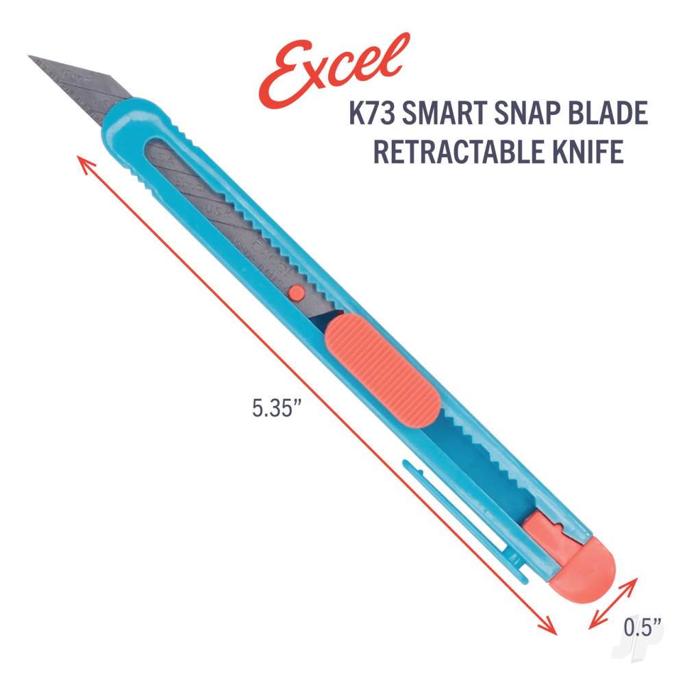 K73 Smart Snap Knife with 30deg Blade - Blue + Pink-3