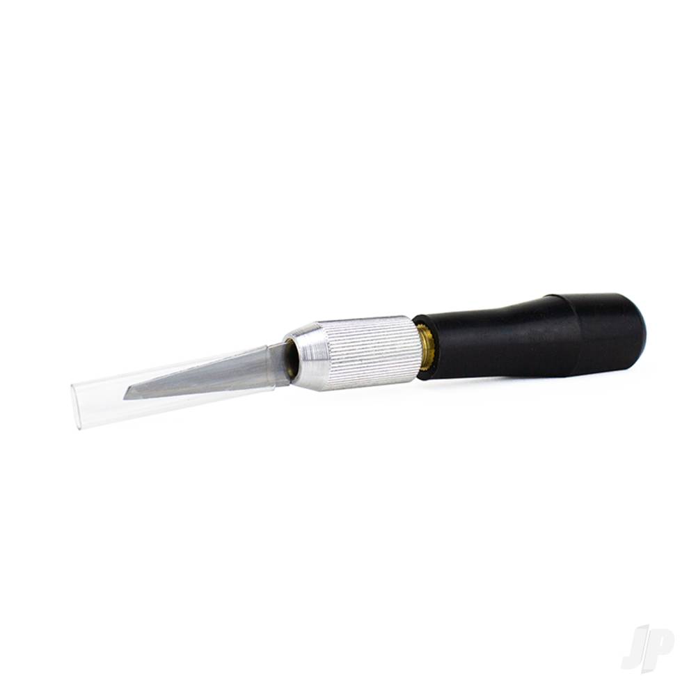 k7-wood-carving-knife-black-plastic-handle-with-scabbard-carded
