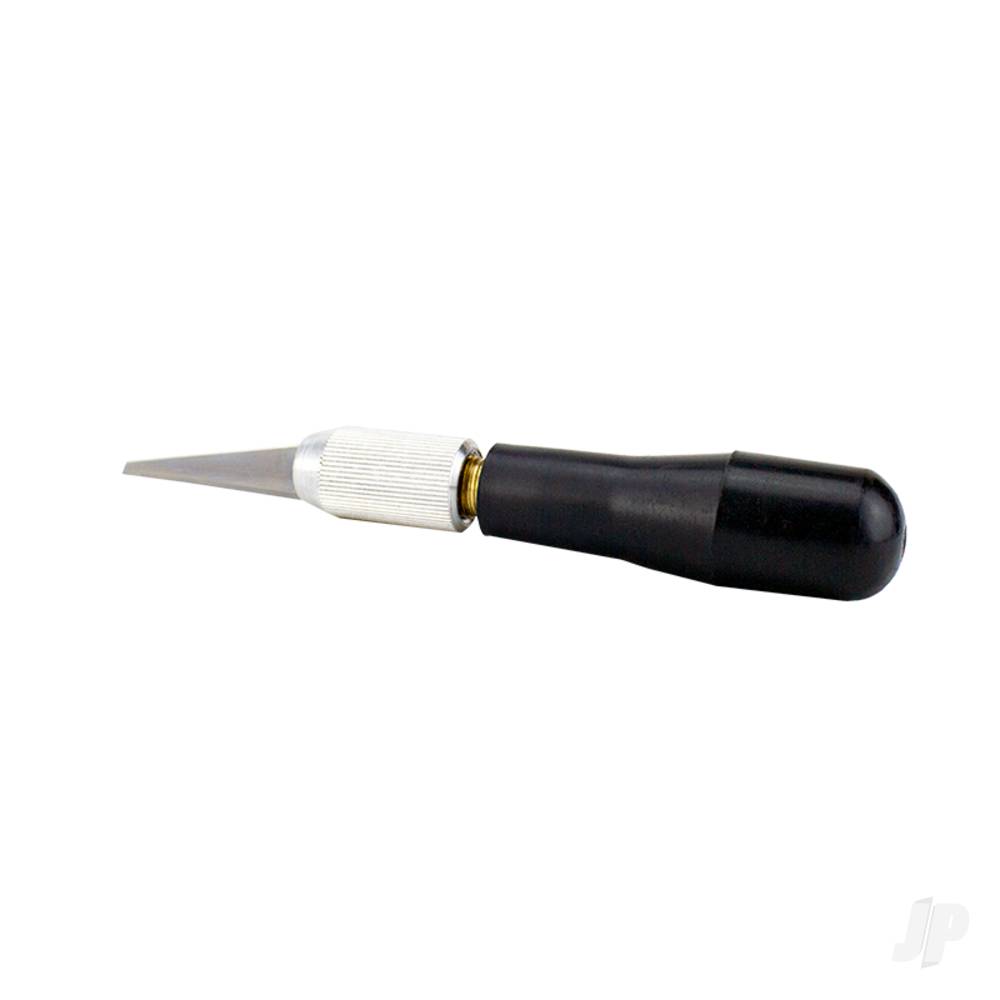 K7 Wood Carving Knife, Black Plastic Handle with Scabbard (Carded)-3