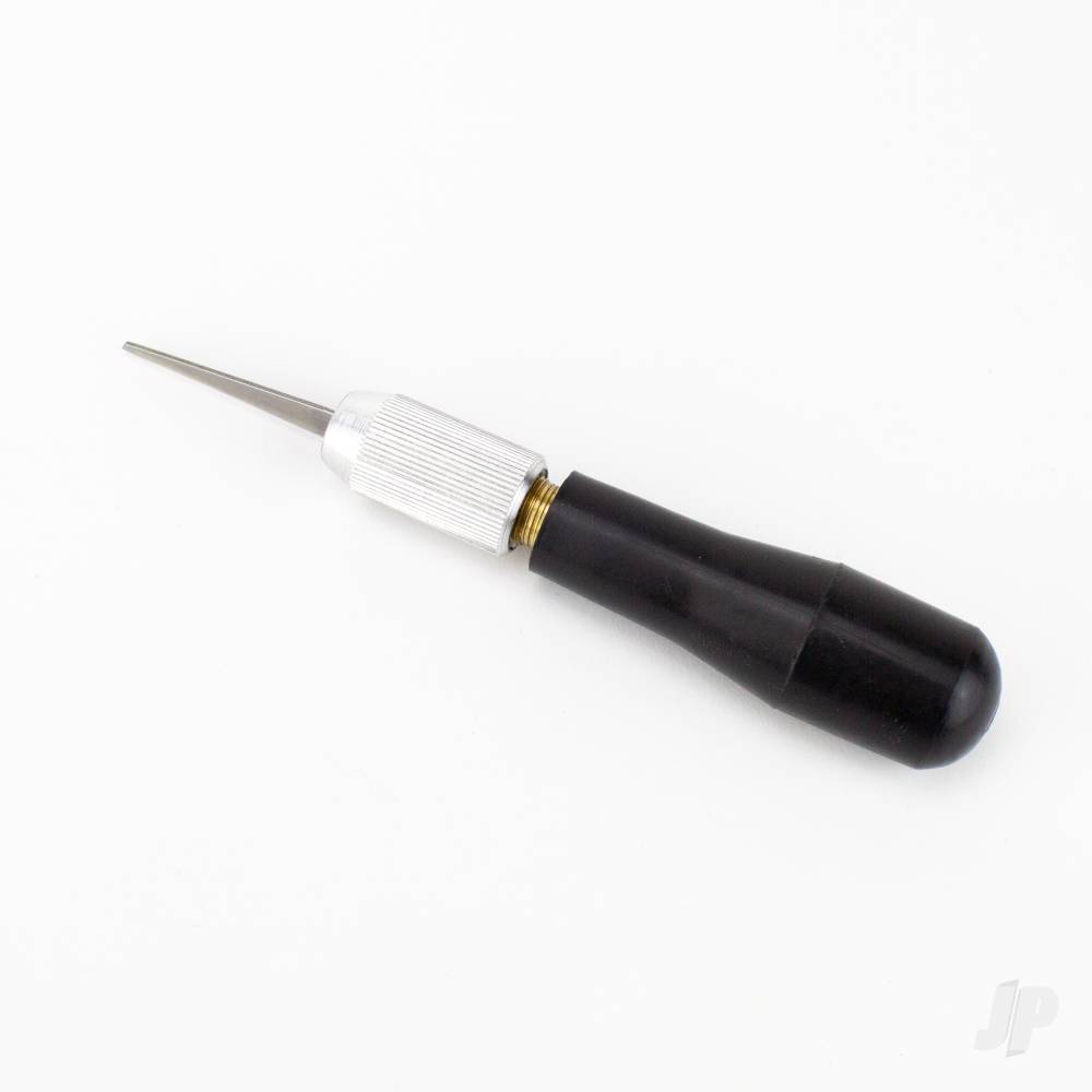 K7 Wood Carving Knife, Black Plastic Handle with Scabbard (Carded)-4