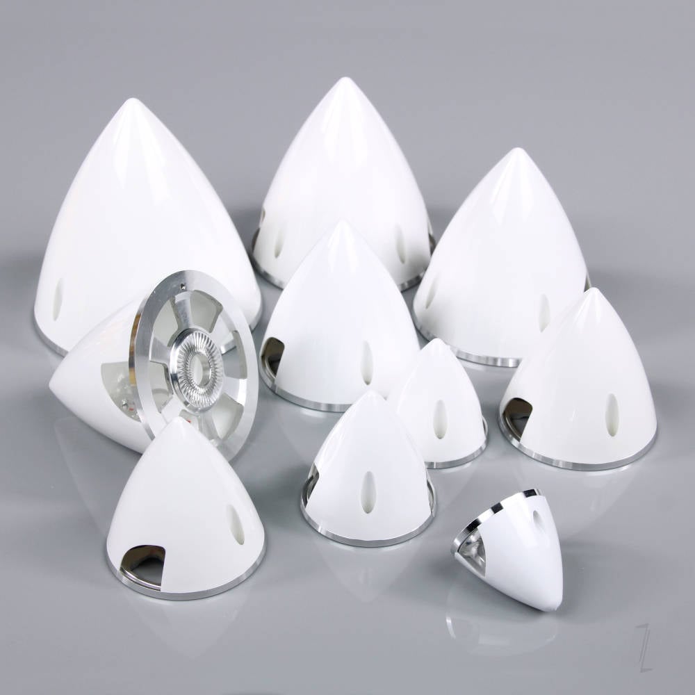 57mm White Spinner (with Aluminium Back Plate)-3