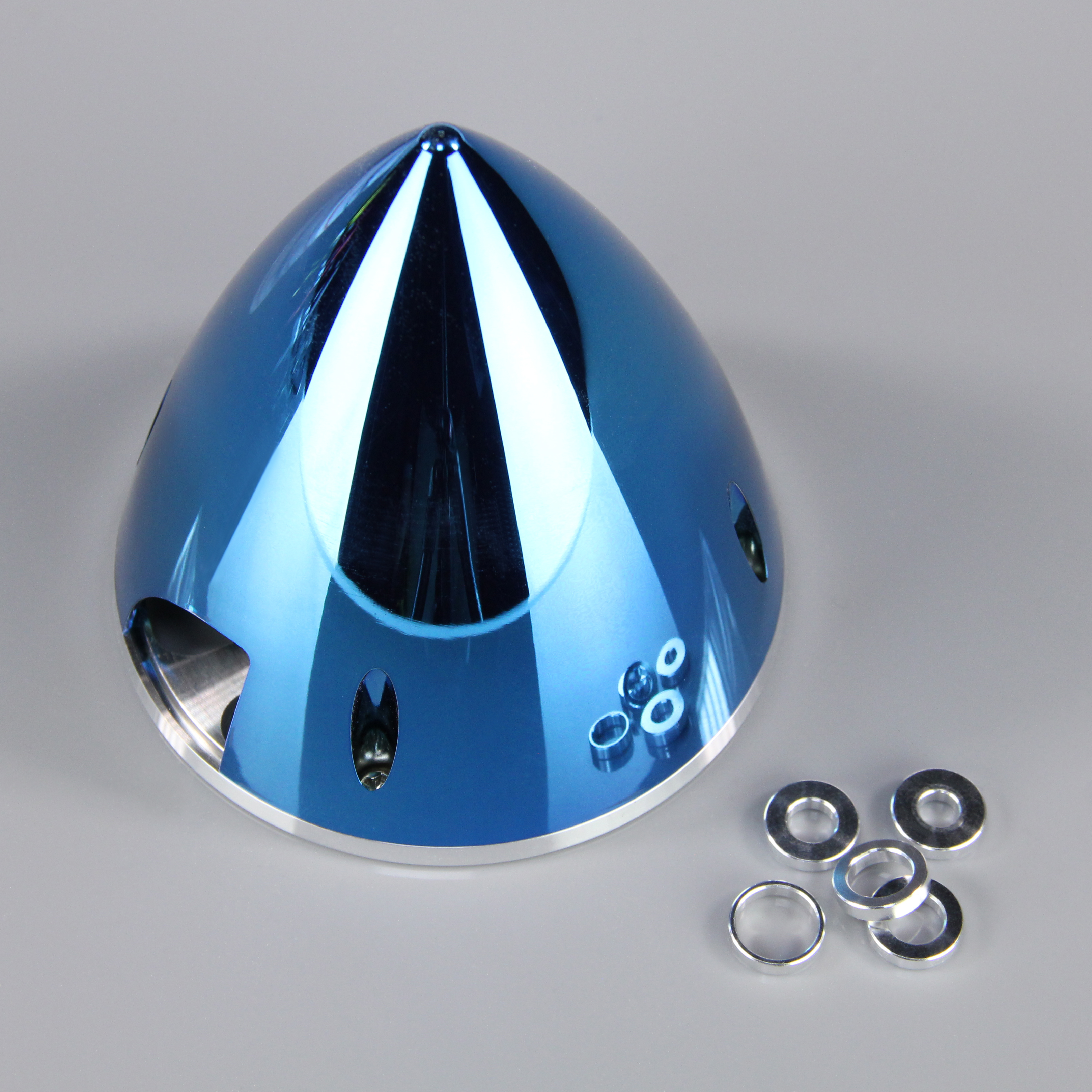 82mm-chrome-blue-spinner-with-aluminium-back-plate