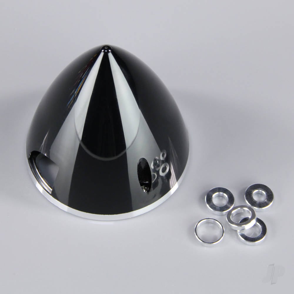 38mm Black Spinner (with Aluminium Back Plate)