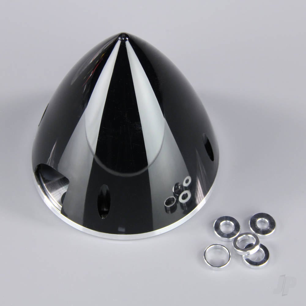 102mm Black Spinner (with Aluminium Back Plate)