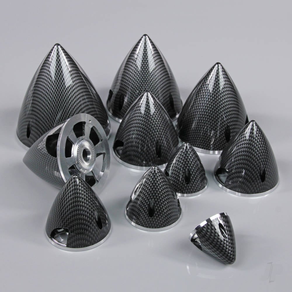 57mm Carbon Look Spinner (with Aluminium Back Plate)-3