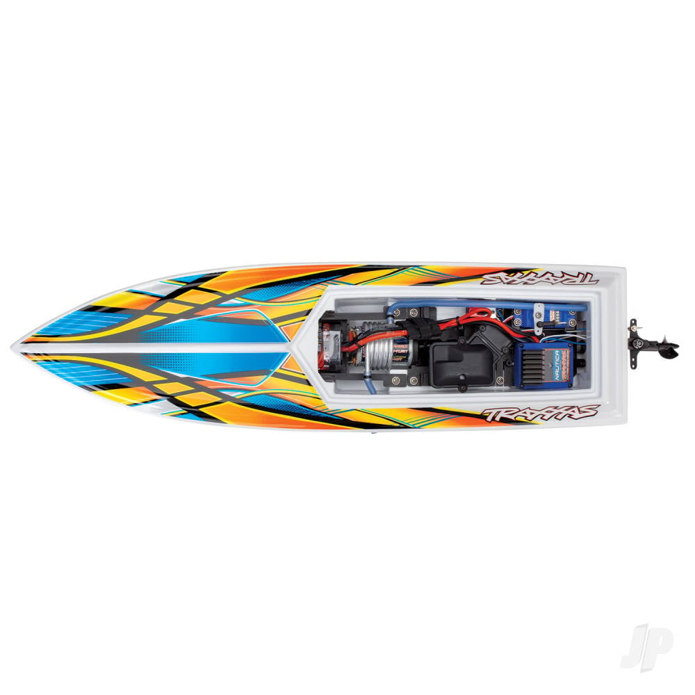 Orange Blast 1:10 High Performance Race Boat (+ TQ 3-ch, Nautica ESC, Stinger 540, 6-Cell NiMH, DC charger)-34