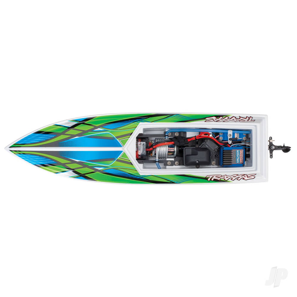 Green Blast 1:10 High Performance Race Boat (+ TQ 3-ch, Nautica ESC, Stinger 540, 6-Cell NiMH, DC charger)-26