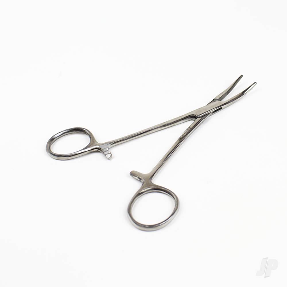 5in Curved Nose Stainless Steel Hemostats (Carded)-6