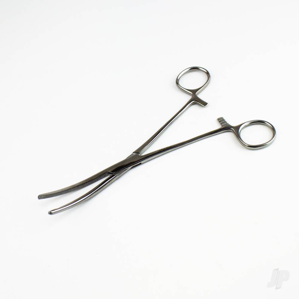 7.5in Curved Nose Stainless Steel Hemostats (Carded)-3