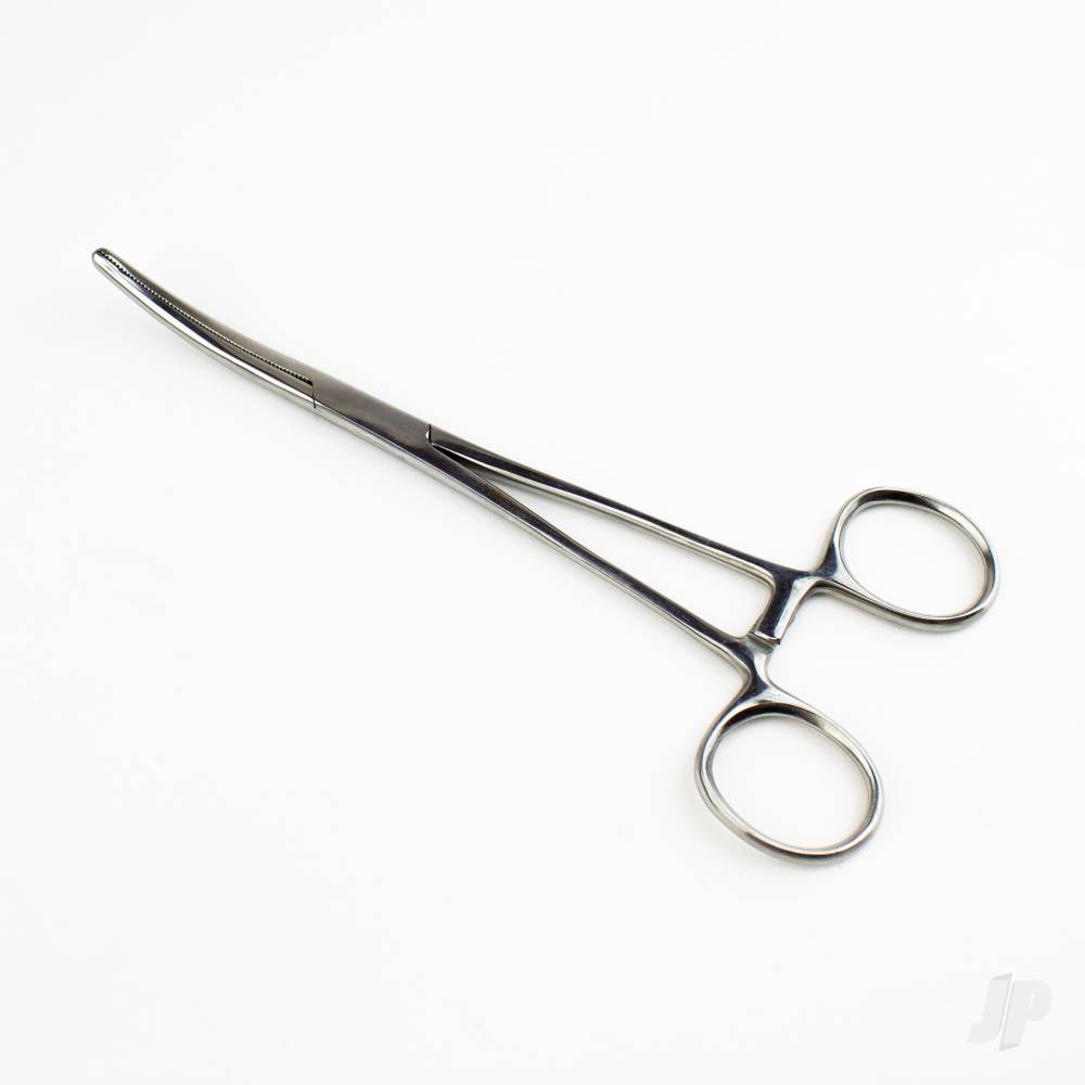 7.5in Curved Nose Stainless Steel Hemostats (Carded)-5