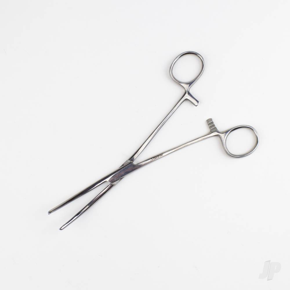 7.5in Curved Nose Stainless Steel Hemostats (Carded)-7