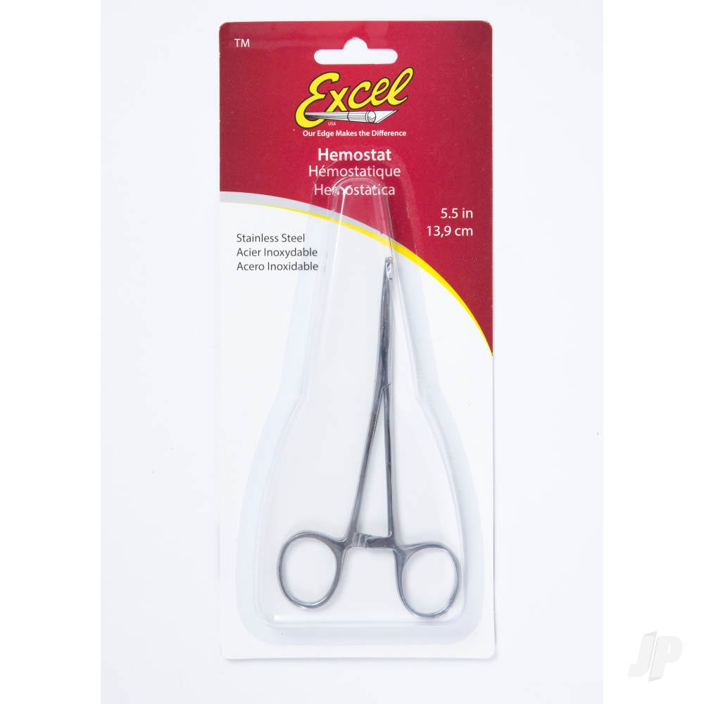 5in Straight Nose Stainless Steel Hemostats (Carded)-2