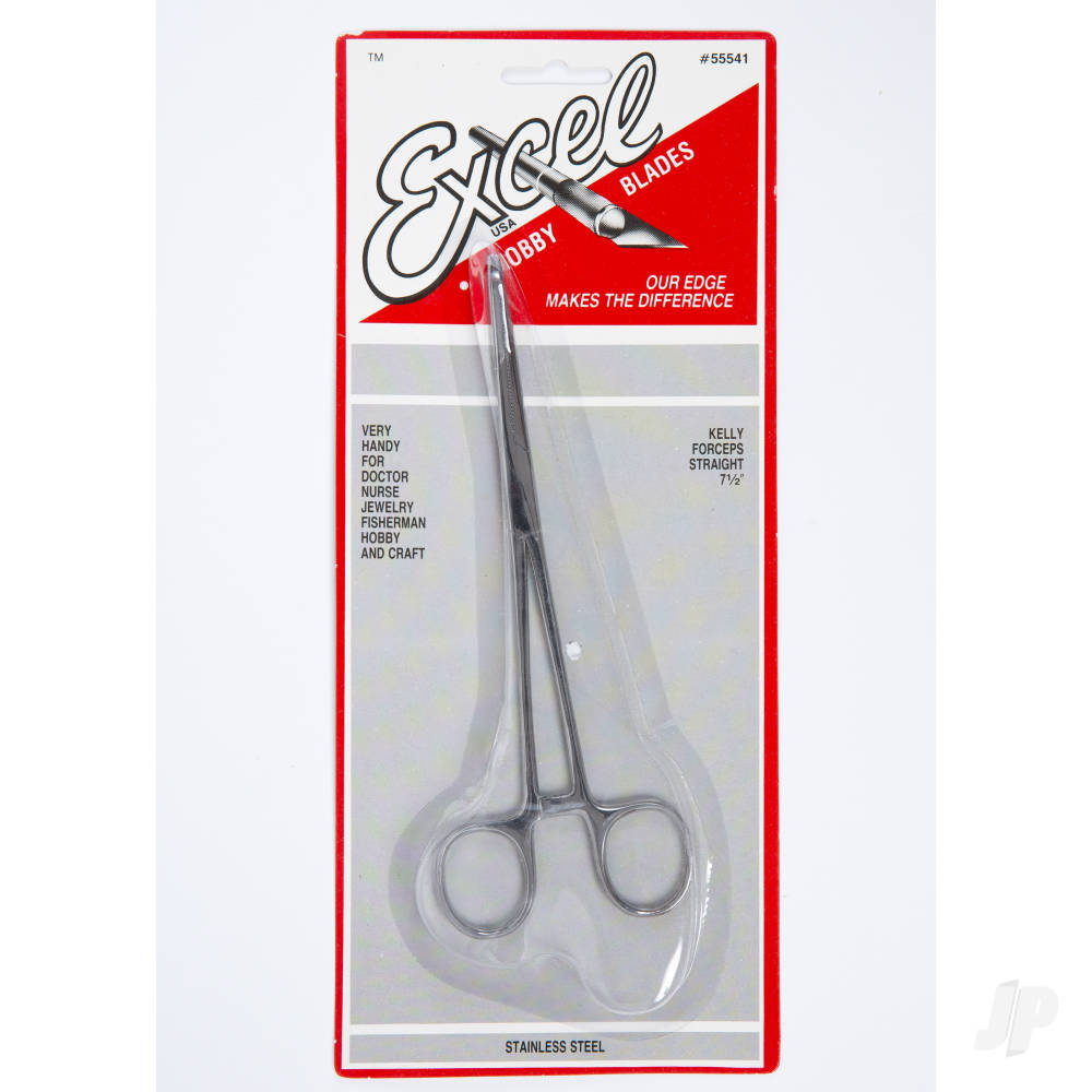7.5in Straight Nose Stainless Steel Hemostats (Carded)-5