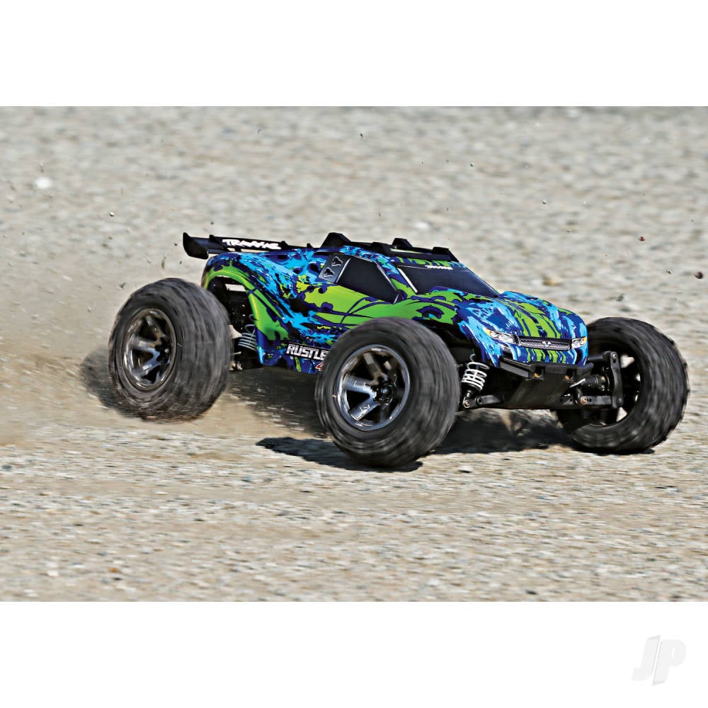 Green Rustler 4X4 VXL 1:10 4WD RTR Brushless Electric Stadium Truck (+ TQi 2-ch, TSM, VXL-3s, Velineon 3500kV)-5