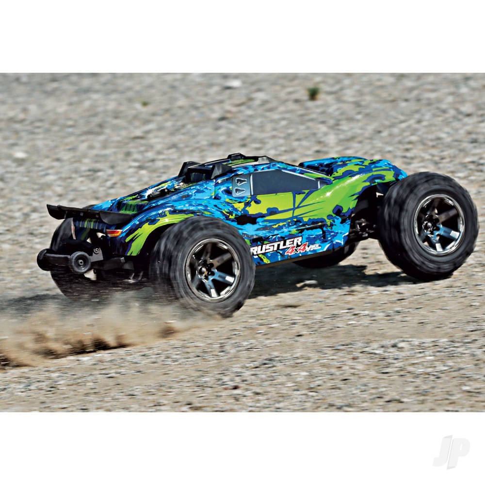 Green Rustler 4X4 VXL 1:10 4WD RTR Brushless Electric Stadium Truck (+ TQi 2-ch, TSM, VXL-3s, Velineon 3500kV)-6