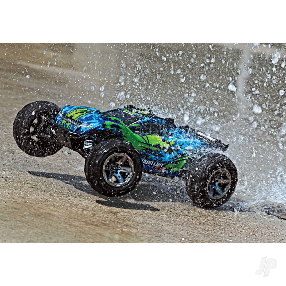 Green Rustler 4X4 VXL 1:10 4WD RTR Brushless Electric Stadium Truck (+ TQi 2-ch, TSM, VXL-3s, Velineon 3500kV)-8