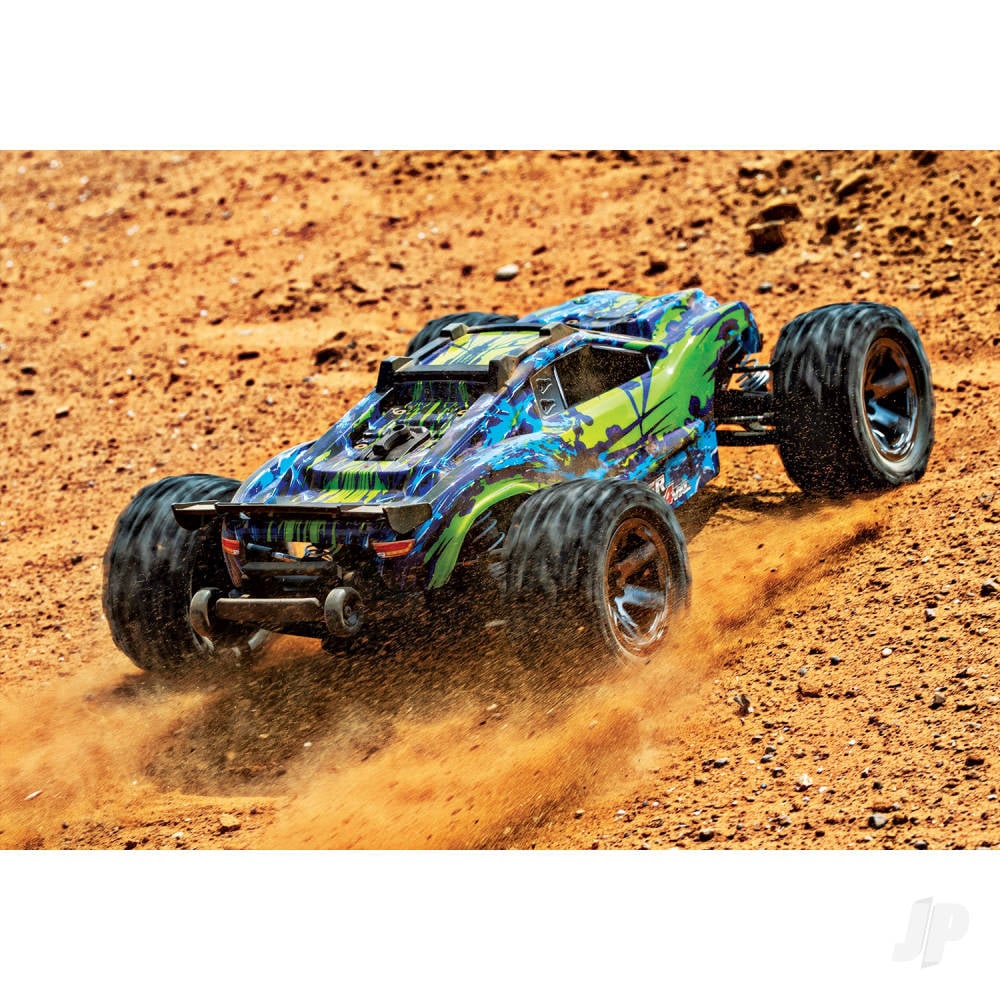 Green Rustler 4X4 VXL 1:10 4WD RTR Brushless Electric Stadium Truck (+ TQi 2-ch, TSM, VXL-3s, Velineon 3500kV)-9