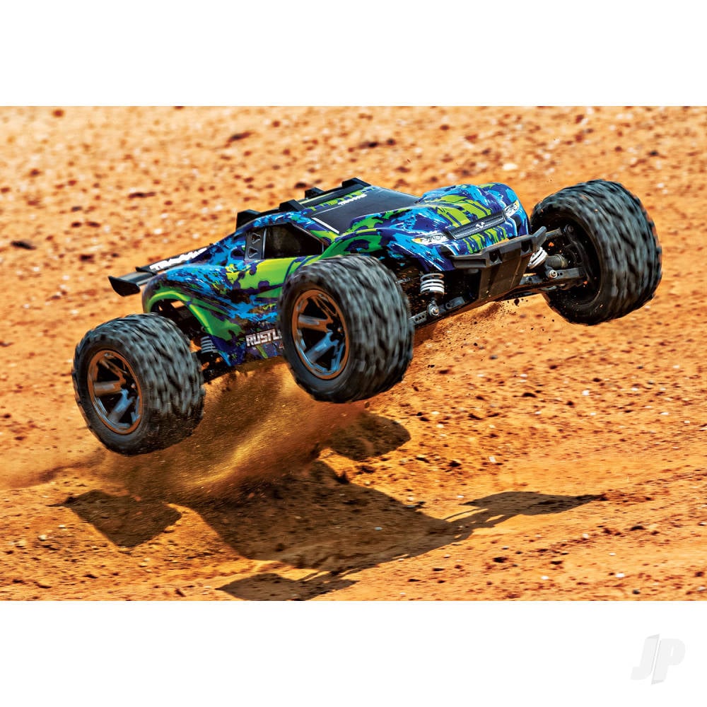 Green Rustler 4X4 VXL 1:10 4WD RTR Brushless Electric Stadium Truck (+ TQi 2-ch, TSM, VXL-3s, Velineon 3500kV)-10