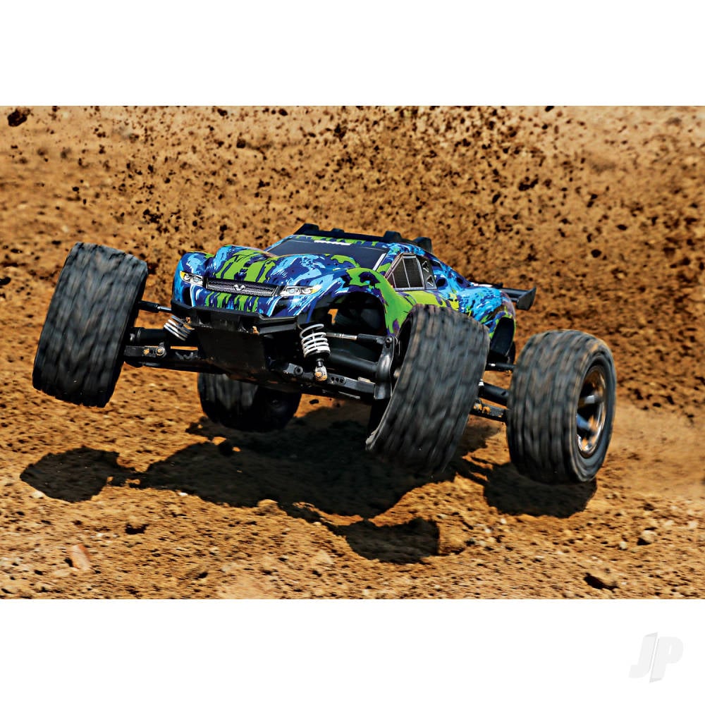 Green Rustler 4X4 VXL 1:10 4WD RTR Brushless Electric Stadium Truck (+ TQi 2-ch, TSM, VXL-3s, Velineon 3500kV)-11