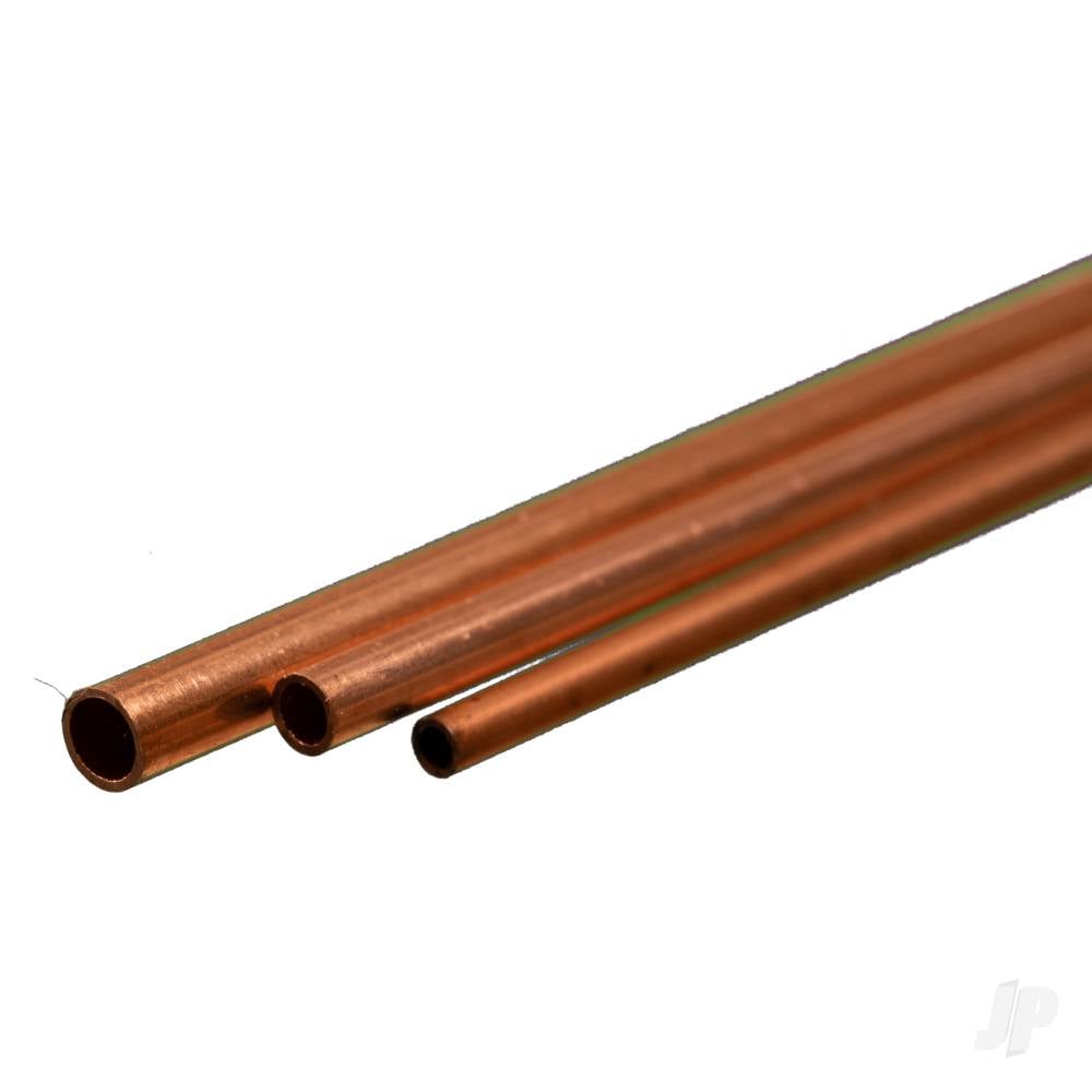 3/32, 5/32, 1/8 Soft Bendable Copper Tube (12in long) (3 pcs)