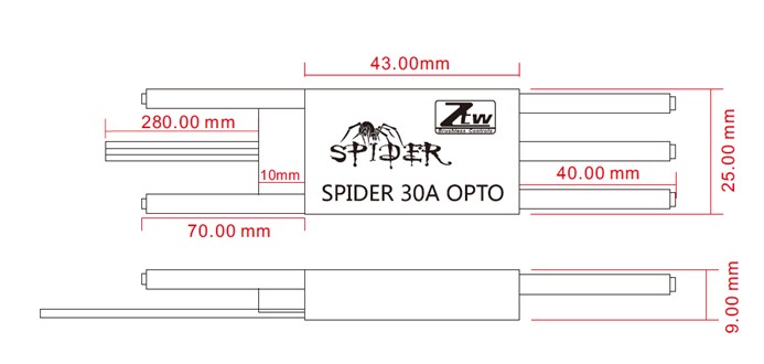 Spider PRO Premium 30A 390 (2-6 Cells)-5