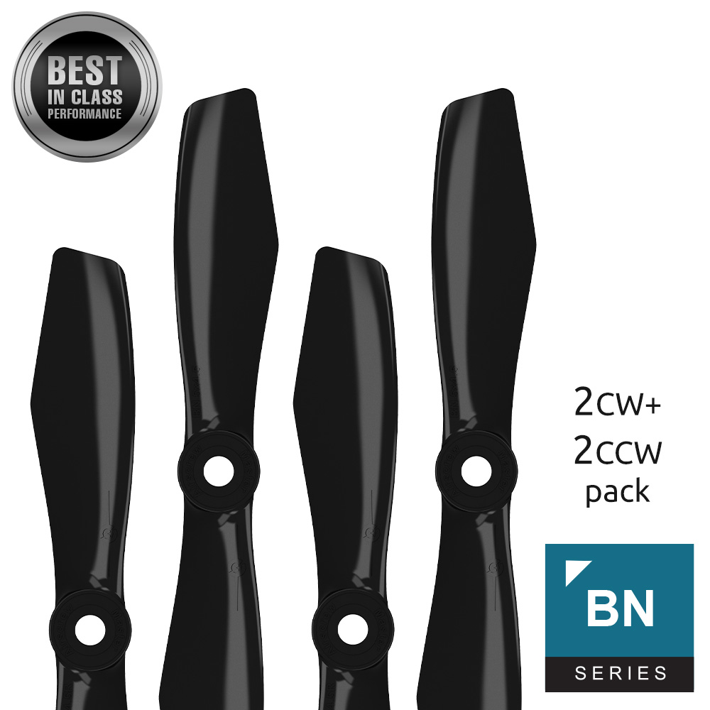 5x4.5 BN-FPV Bullnose Propeller Set 4x Black-2