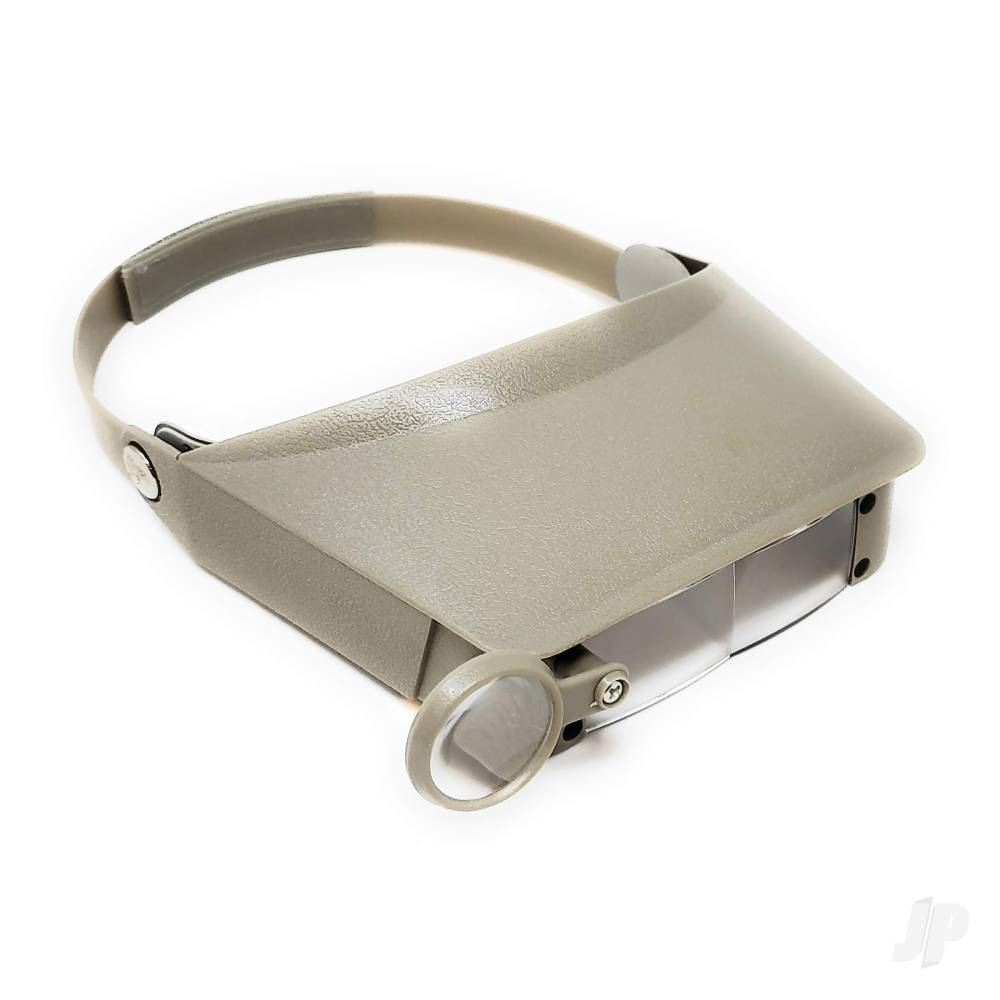 Excel Blades MagniVisor Deluxe Head-Worn Magnifier with 4 Different Lenses , Grey (Boxed)