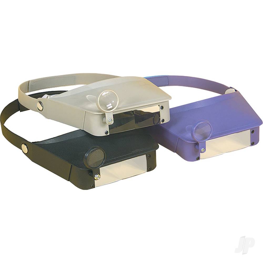 Excel Blades MagniVisor Deluxe Head-Worn Magnifier with 4 Different Lenses , Grey (Boxed)-6