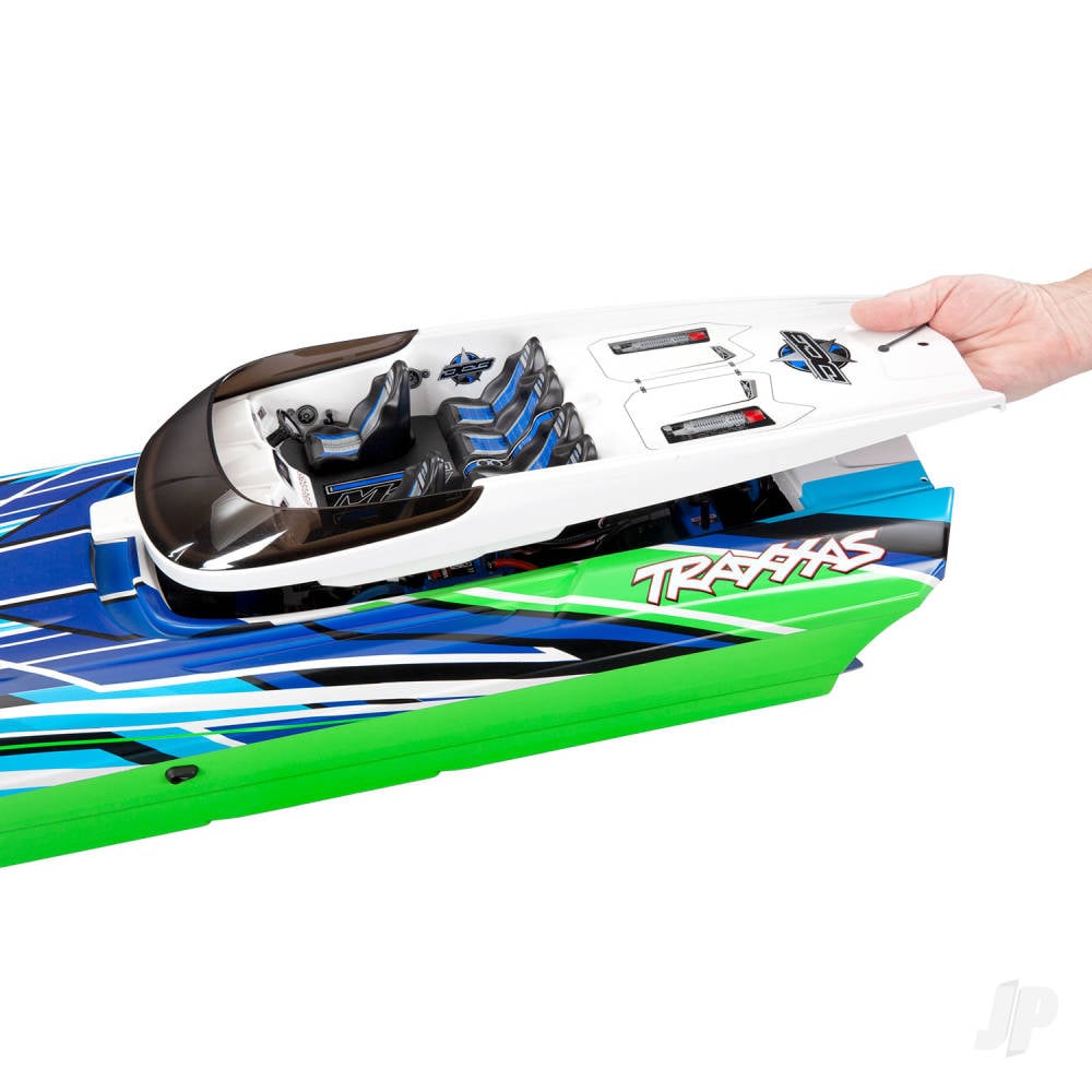 GreenX DCB M41 Widebody 1:10 40in Brushless Electric Catamaran Race Boat (+ TQi 2-ch, TSM, VXL-6s Marine, Velineon 540XL)-7