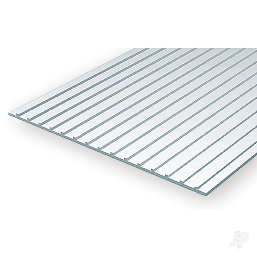 6x12in (15x30cm) Seam Roofing Sheet .040in (1.0mm) Thick 3/16in Groove Spacing (1 Sheet per pack)-3