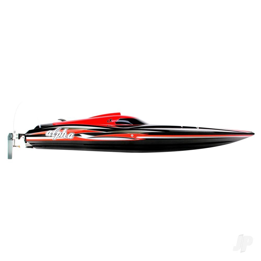 Alpha Brushless Boat 2.4GHz ARTR, Red-2