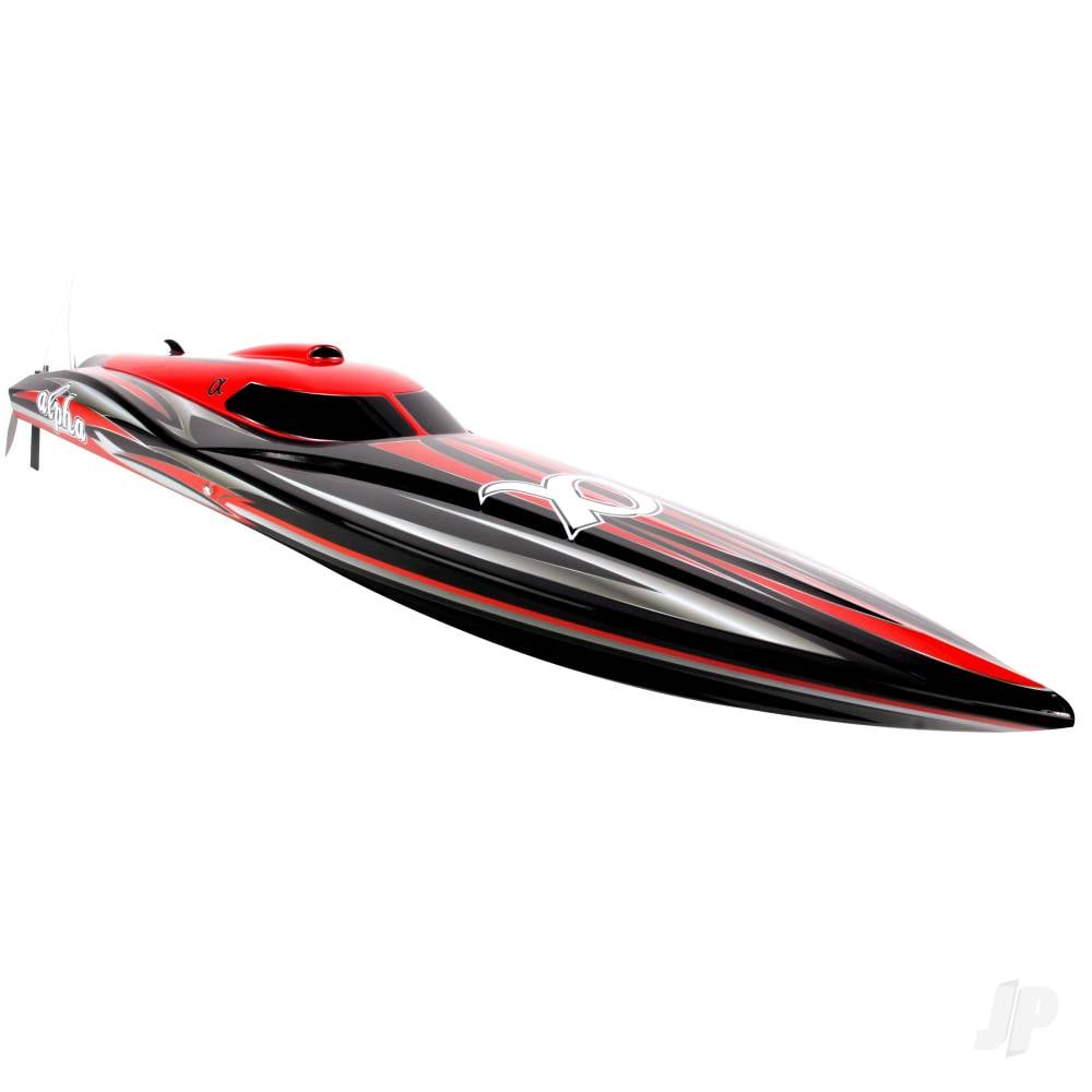 Alpha Brushless Boat 2.4GHz ARTR, Red-3