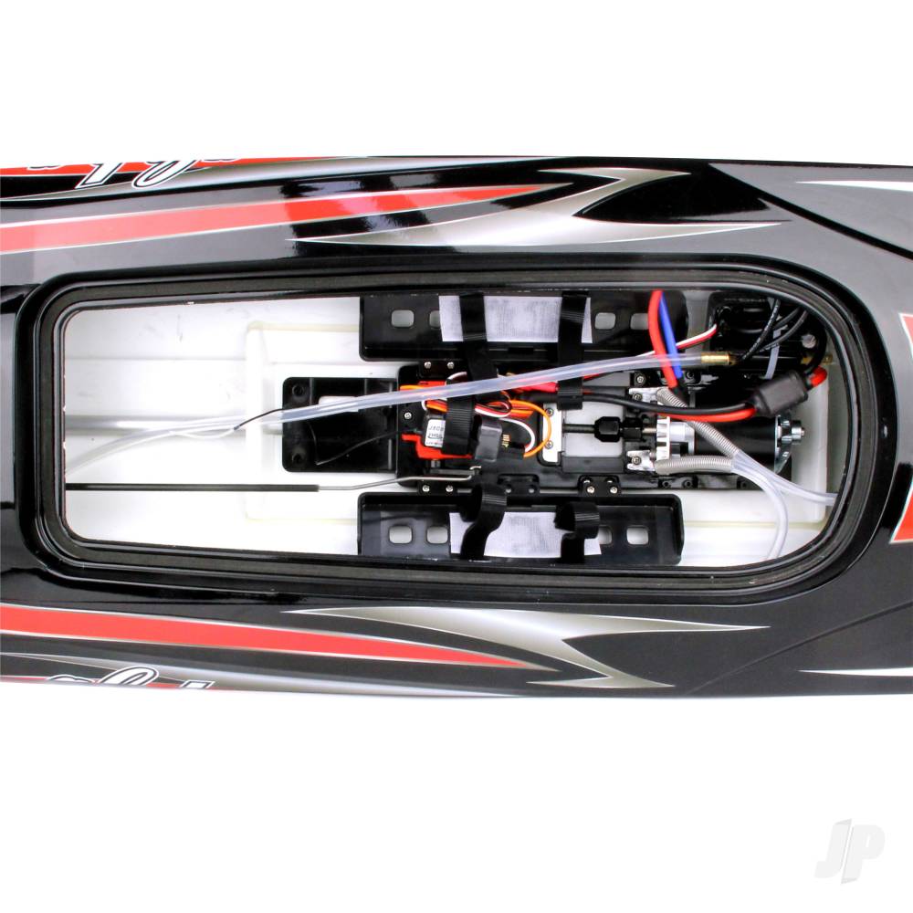 Alpha Brushless Boat 2.4GHz ARTR, Red-5