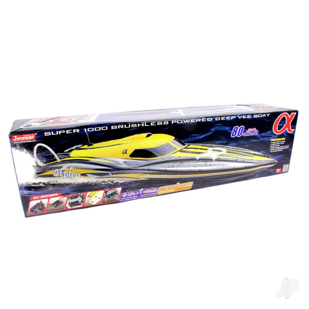 Alpha Brushless Boat 2.4GHz ARTR, Red-8