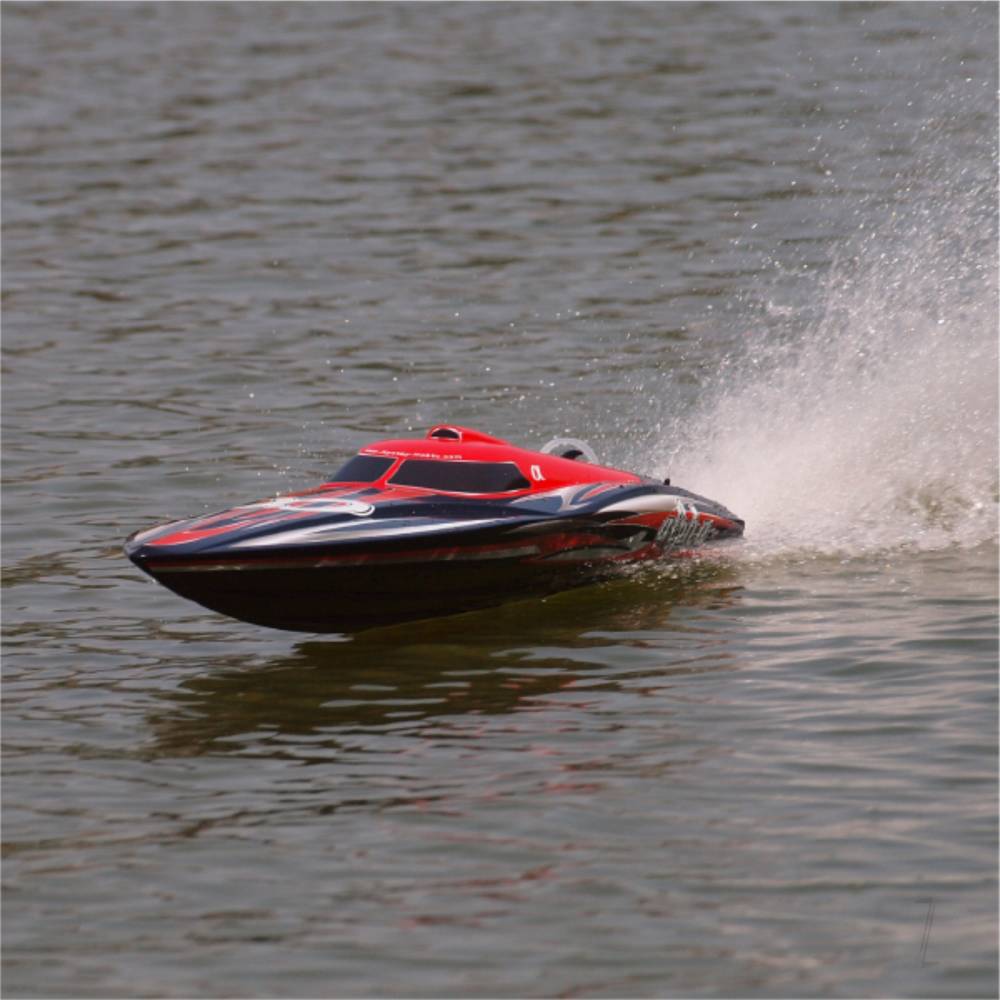 Alpha Brushless Boat 2.4GHz ARTR, Red-9